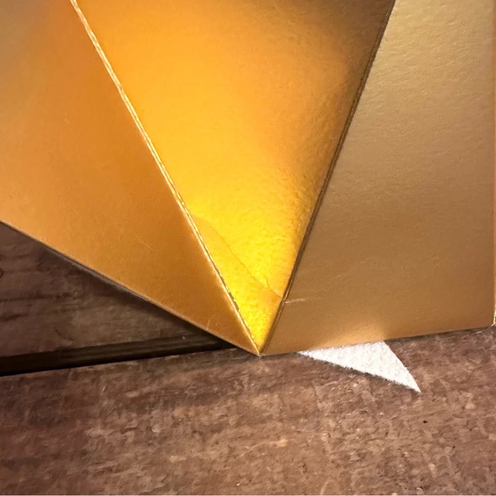 Chanel Gift‎ Box Ribbon Gold New Small